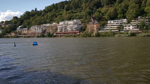 Surfing in Neckar River