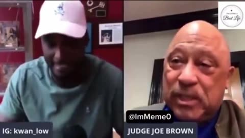 Judge Joe Brown talking about "Heels up Harris". BAHAHA