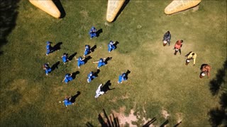 Senegal dance music at a park in Santiago, Chile