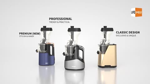 MIUI Slow Juicer 7LV Screw Cold Press Extractor FilterFree Easy Wash Electric Fruit Juicer Machine