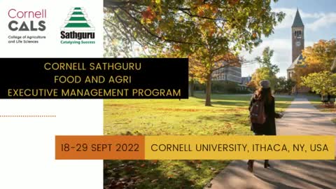 Cornell Sathguru Food and Agri Executive Management Program