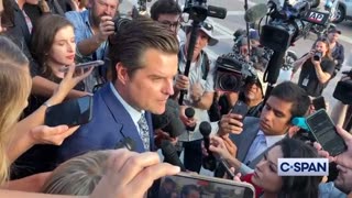 Rep. Matt Gaetz (R-FL) spoke to reporters outside the Capitol saying, "We heard leader McCarthy...