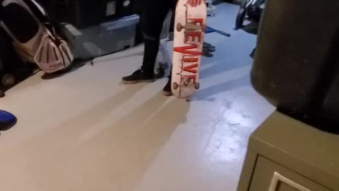 Skateboarding trick