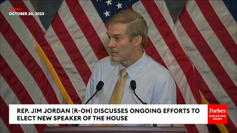 BREAKING NEWS: Jim Jordan Calls To Get Elected Speaker, Says Only House Republicans Can Lead Nation