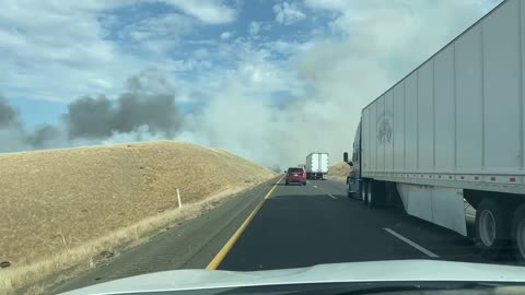 Fire on Hwy 5