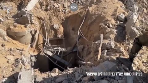 At Gaza's Hilla Hospital, a functioning Hamas tunnel was discovered.