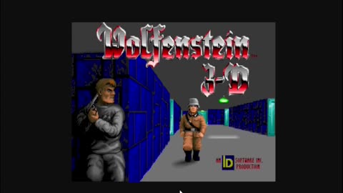 Wolfenstein 3D, jogo de tiro em primeira pessoa, FPS raiz! :)