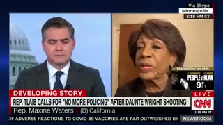 Rep. Maxine Waters Endorses "No More Policing"