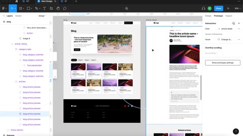 WEB DESIGN IN FIGMA ep.16 Finalizing The BLOG ARTICLE Page – Free UX UI Course