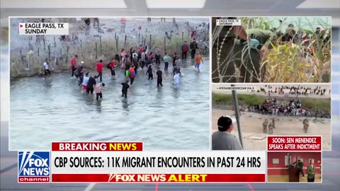 11,000 undocumented migrant encounters have been observed in the past 24 hours