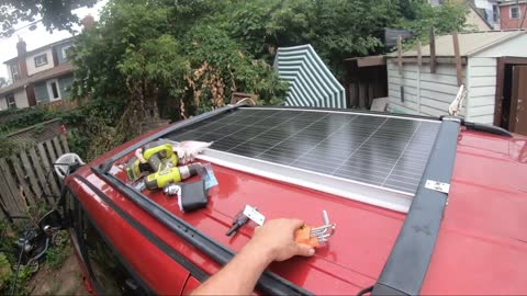 EASY MINIVAN SOLAR PANEL INSTALLATION