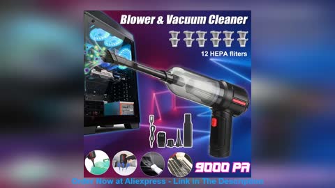 ☀️ Wireless Air Duster Cordless Handheld 9000Pa Car Vacuum Cleaner Portable Electric Air Blower