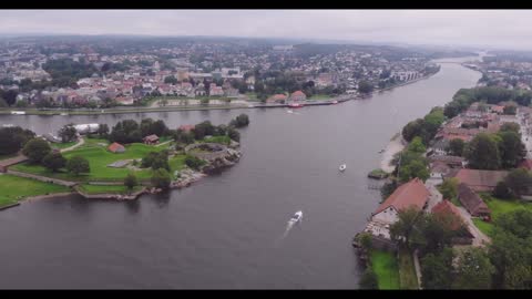 Aerial View of Cities by the River