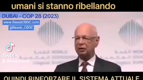 KLAUS SCHWAB è arrabbiato per il risveglio dei popoli (COP 28 Dubai 2023)