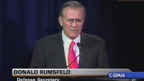 Donald Rumsfeld Sept 10, 2001