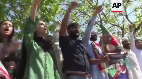 Supporters celebrate as Pakistani court overturns convictions of ex-PM Imran Khan and his wife