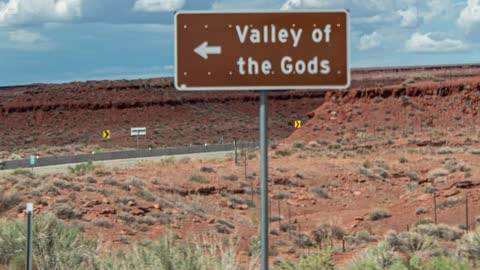 Scenic Valley of the Gods in Utah