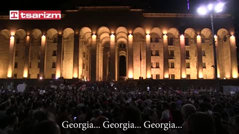 Georgians Violently Protest against Their Government And Russia