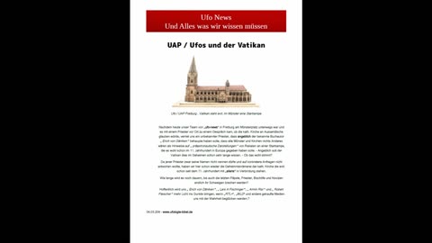 Ufo news - UAP Ufos und die Kirche – Ufowahnsinns Nachrichten