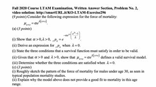 Exam LTAM exercise for February 24, 2021