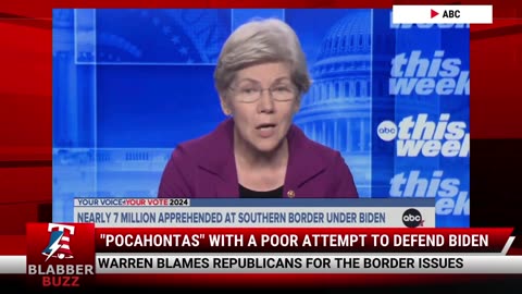 "Pocahontas" With A Poor Attempt To Defend Biden