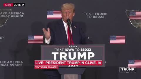 WATCH: President Trump's Fiery Speech in Clive, Iowa