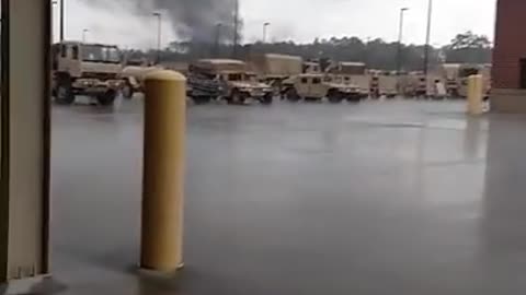 Tornado cutting across Fort Stewart, Georgia || Viral Video UK