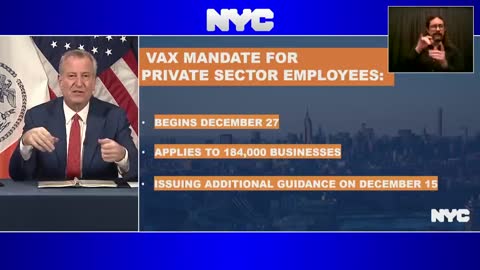 NYC Today announces Mandatory Vaccine Mandates for all Private Sector Workers