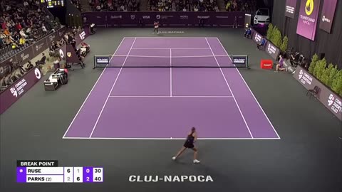 🎾Alycia Parks vs Elena Gabriela Ruse Last SET Extended Highlights _ 🎾Cluj-Napoca 2023👍