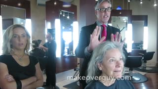 Makeover Guy Helps Gray-Haired Woman Age Gracefully