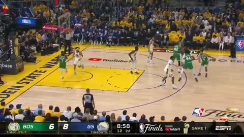 Boston Celtics vs Golden State Warriors Game 1 Full Highlights 1st Quarter - NBA Finals 6-2-2022