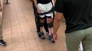 Exoskeleton Suit Helps Quadriplegic Walk Again
