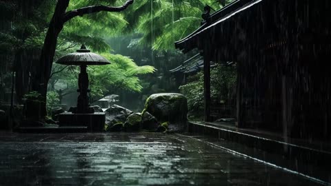 Natural Rain Sound Rain sound for sleeping, relaxing music for meditation, natural white noise