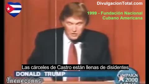 Donald Trump Speaking to Cubans in 1999 (Spanish Subtitles)