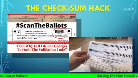 Hacking The Vote - Module #2 - Low Tech Hacks w Jovan Hutton Pulitzer