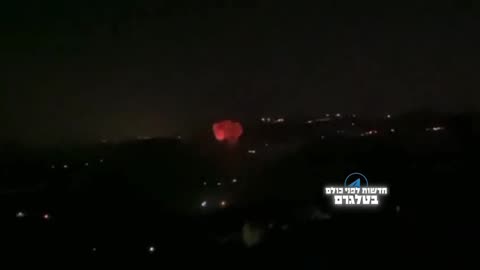 2023-11-07 video dei primi colpi dell'attacco aereo israeliano in Libano