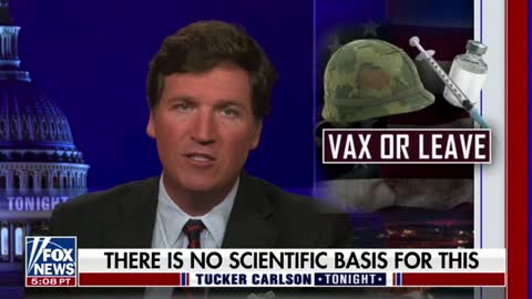 Tucker Carlson reveals PowerPoint used by US Army to justify mandatory vaccines