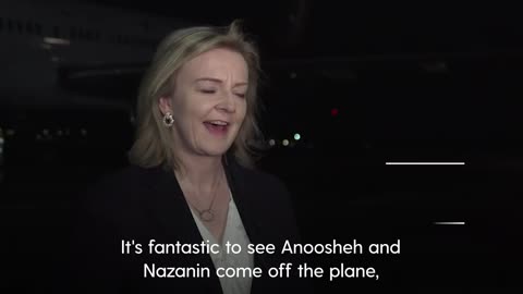 Liz Truss welcomes Nazanin Zaghari-Ratcliffe and Anoosheh Ashoori back to UK