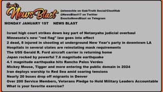 Monday, January 1, 2024 News Blast