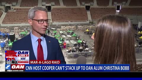 CNN host Cooper can't stack up to OAN alum Christina Bobb