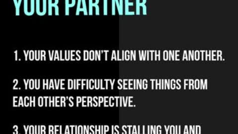 5 SIGNS YOU'RE NOT MEANT TO BE WITH YOUR PARTNER