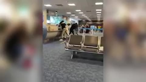 Miami International Airport turns into slugfest after massive brawl breaks out