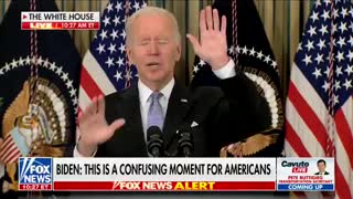 Biden Says He'll Get in "Real Trouble" for Taking Question