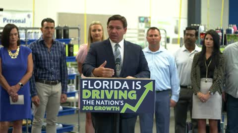 Gov. Ron DeSantis Highlights Thriving Businesses Sarasota County