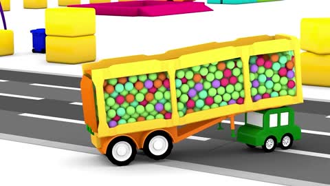 BALLS TRUCK! - Cartoons and Compilations for Kids - Children's Animation Videos for kids