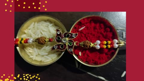 Rudraksh Rakhi Design