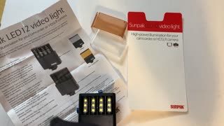 Sunpak VL-LED-12 Compact Video Camera Phone Light SUVLLED12 VL-LED-12