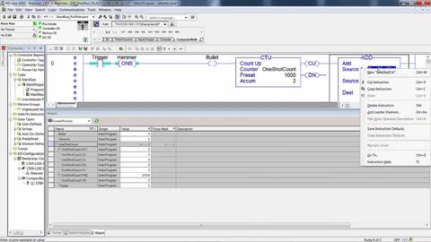 C17 - Learn PAC RSLogix/Studio5000 - One Shot Pt1 - PLC Professor