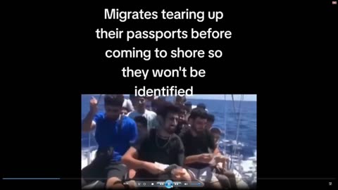 Migrants tearing up their passports before coming to shore 13-12-23