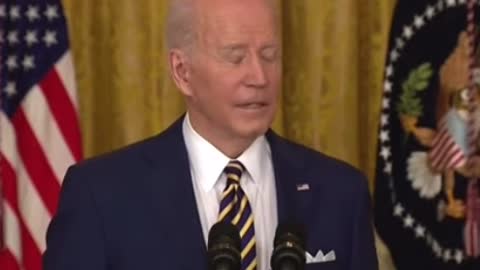 Creepy Joe Biden Starts Whispering to the Microphone Again at Presser